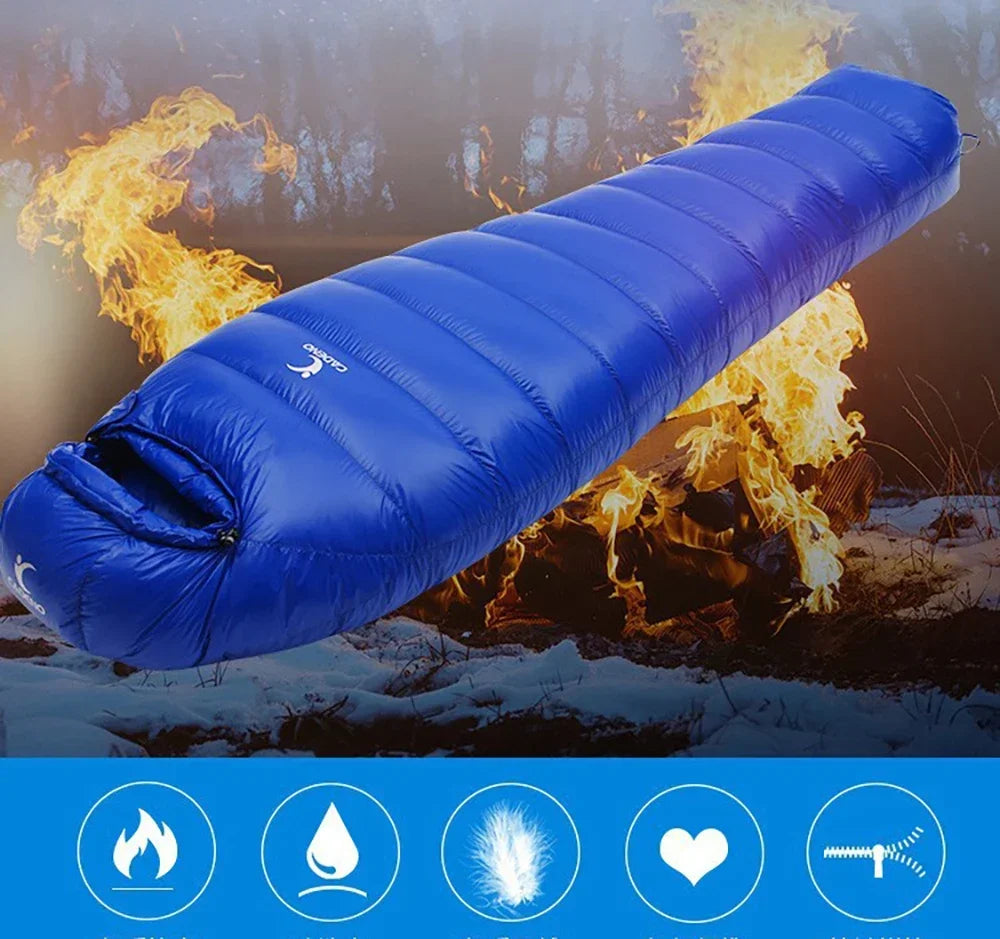 Sac de Couchage Ultraléger en Duvet de Canard Blanc | Hiver / Automne – Forme Momie - BLACKBEARD OUTDOOR INDUSTRIES
