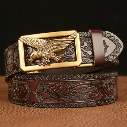 Ceinture en Cuir Véritable SupSindy - Luxe avec Boucle Métallique Ma boutique