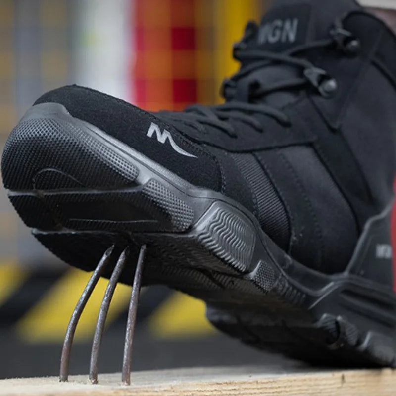 Bottes de Travail Indestructibles - Chaussures de Sécurité avec Embout en Acier, Résistantes aux Piqûres, Antidérapantes, pour Hommes et Femmes, Bottes Tactiques - BLACKBEARD OUTDOOR INDUSTRIES