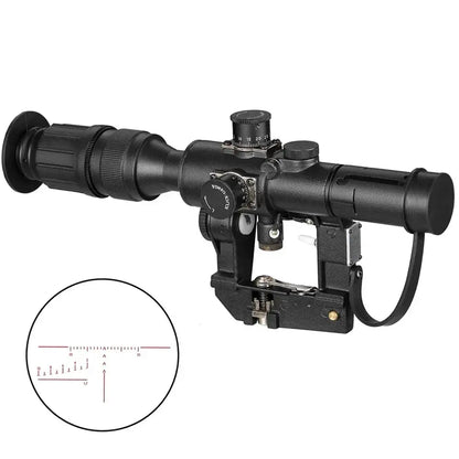 Viseur Tactique de Chasse PSO-1 Type 4x26 à Réticule Rouge Illuminé – Pour Fusil de Précision Dragunov SVD Ma boutique