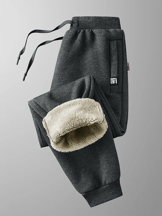 Pantalon Jogging Homme Hiver | Grandes Tailles 6XL-8XL | Épais, Doublé Polaire, Coton Stretch | Poches Zippées - BLACKBEARD OUTDOOR INDUSTRIES