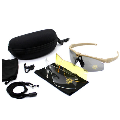 Lunettes Tactiques Militaires UV400 – Lunettes de Protection Anti-Choc – Pour Tir, Chasse, Airsoft, Cyclisme & Sports Outdoor - BLACKBEARD OUTDOOR INDUSTRIES
