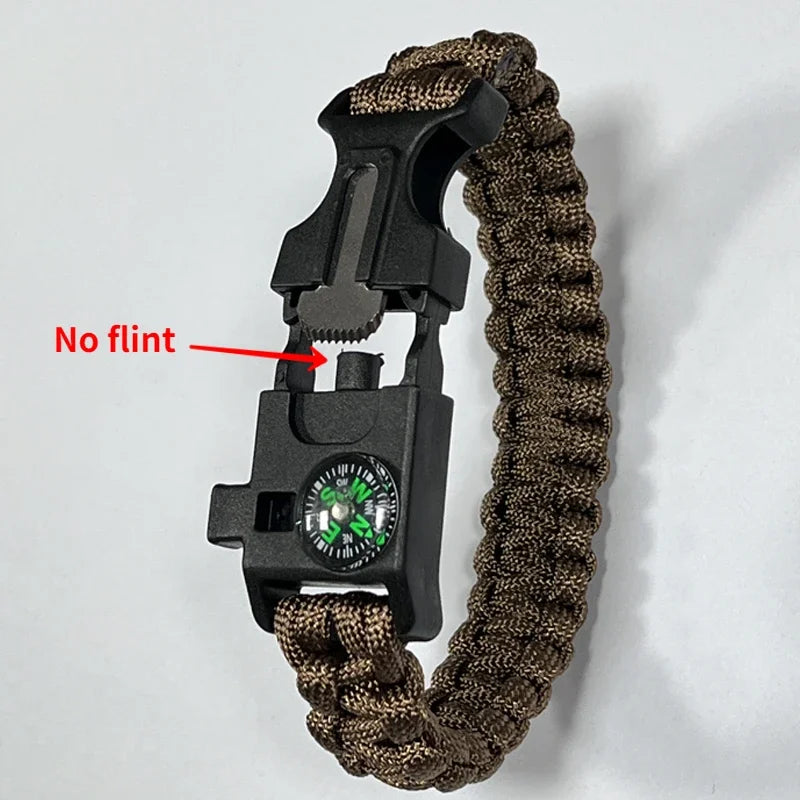 Bracelet de Survie Paracorde 3 en 1 pour Hommes et Femmes – Boussole, Sifflet, Couteau – Accessoire Multi-fonction pour Camping, Randonnée et Urgences - BLACKBEARD OUTDOOR INDUSTRIES