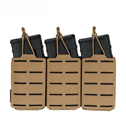 IDOGEAR Poche Tactique LSR 556 Triple Mag Carrier MOLLE - Poche à Munitions Découpée au Laser BLACKBEARD OUTDOOR INDUSTRIES