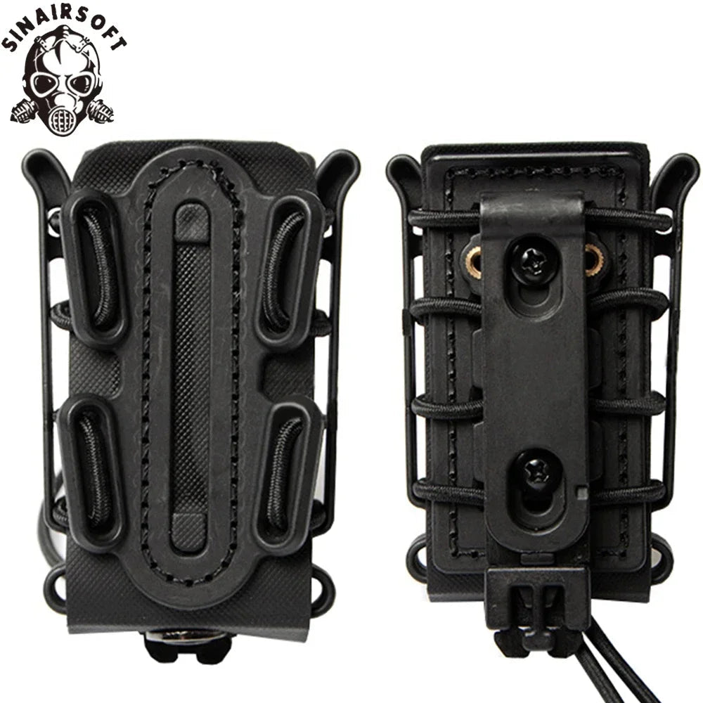 Poche à Chargeur Tactique Molle pour Magasin de Pistolet 9mm avec Clip de Ceinture (Compatible G17, G19, M9, P226) BLACKBEARD OUTDOOR INDUSTRIES