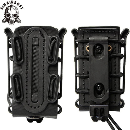 Poche à Chargeur Tactique Molle pour Magasin de Pistolet 9mm avec Clip de Ceinture (Compatible G17, G19, M9, P226) BLACKBEARD OUTDOOR INDUSTRIES