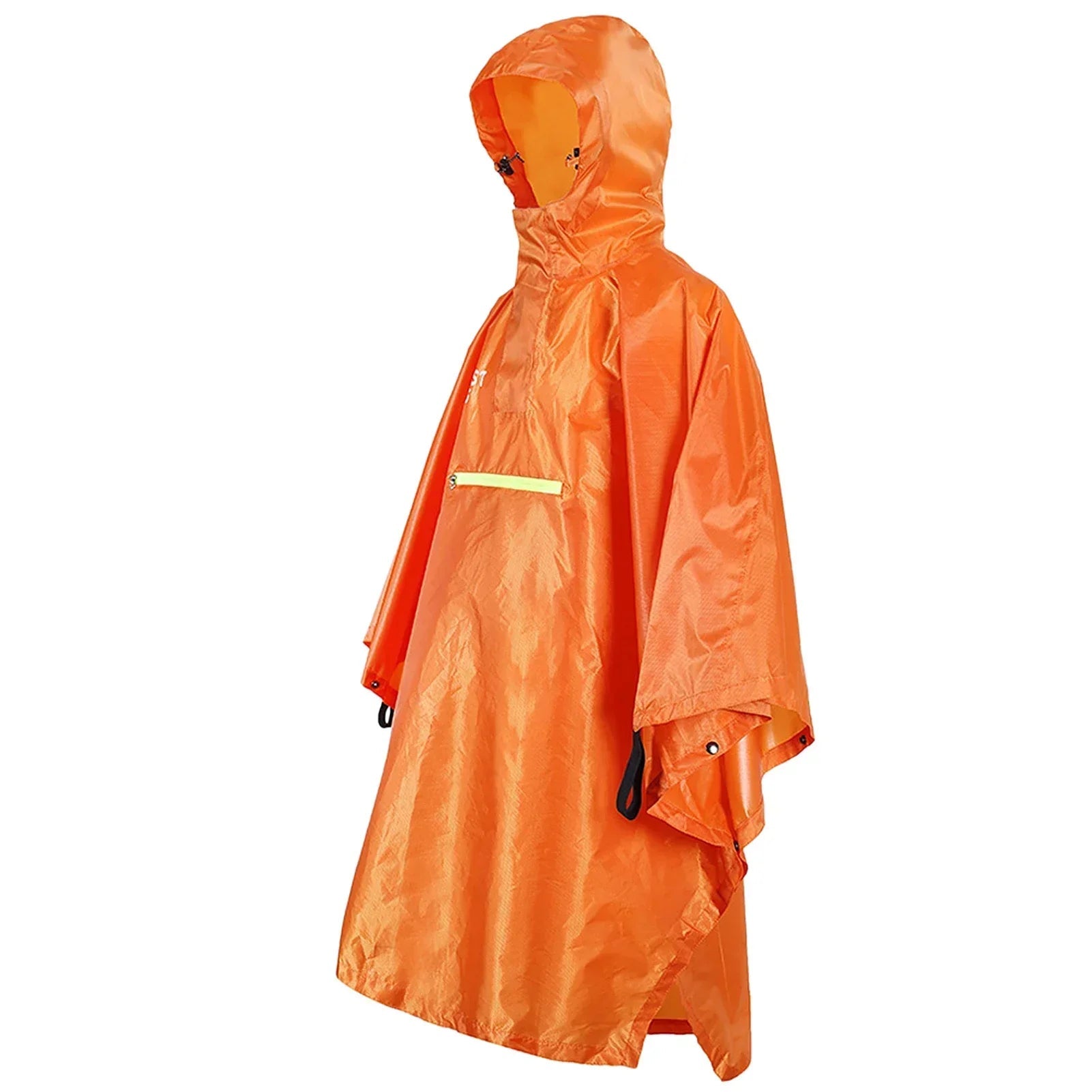 Poncho de Pluie avec Réflecteur - Imperméable Unisexe pour Vélo, Randonnée et Activités de Plein Air (Cape de Pluie, Capuche, Bande Réfléchissante) BLACKBEARD OUTDOOR INDUSTRIES