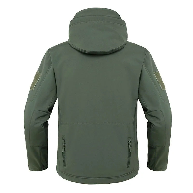 Veste Soft Shell Militaire Shark Skin – Veste Tactique Hommes, Coupe-Vent et Imperméable, Manteau Bomber à Capuche, Veste de Combat Armée pour Homme BLACKBEARD OUTDOOR INDUSTRIES