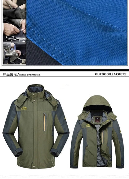 Parka Hiver Homme 2024 - Veste Chaude Imperméable avec Capuche Amovible | Coupe-Vent Militaire Fleece Jusqu’au 9XL - BLACKBEARD OUTDOOR INDUSTRIES