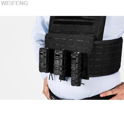 Holder Multifonction Molle pour Spray, Lampe de Poche et Baton - Rotation à 360° - Clip de Ceinture Police - Outil de Défense Personnel BLACKBEARD OUTDOOR INDUSTRIES