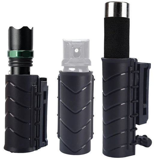 Pochette Tactique pour Spray de Défense – Support MOLLE pour Spray au Poivre et Mace, Étui de Service avec Clip, Étui Flashlight et Accessoires de Chasse BLACKBEARD OUTDOOR INDUSTRIES