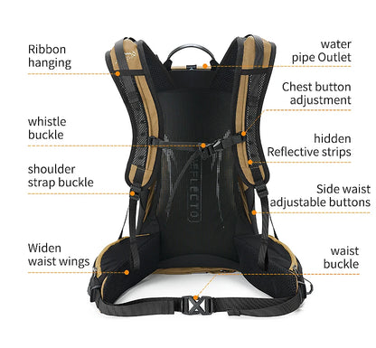 Sac à Dos de Randonnée 35L – Imperméable avec Housse de Pluie Intégrée | Mixte Homme/Femme - BLACKBEARD OUTDOOR INDUSTRIES
