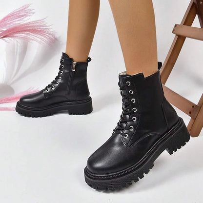 Bottines Chaudes Femme – Zip & Lacets | Confort, Mode & Plateforme – Taille 35 à 43 - BLACKBEARD OUTDOOR INDUSTRIES