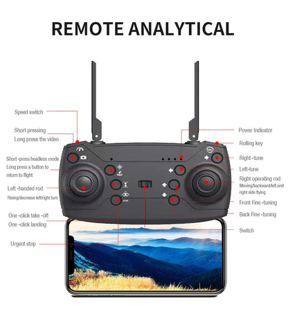 KBDFA 2025 E88 Professional Wide Angle RC HD 4K Camera drone Ma boutique