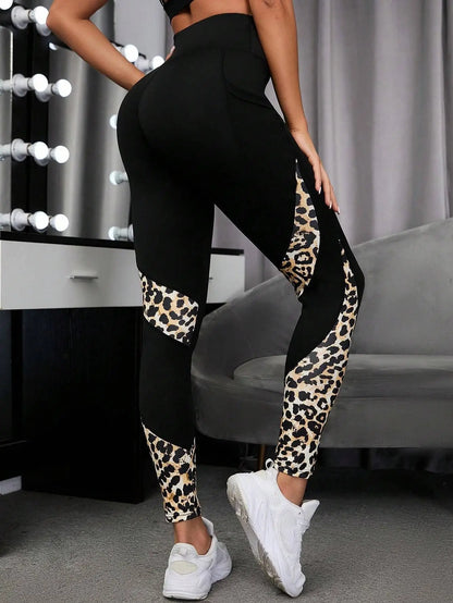 Legging Femme Taille Haute avec Double Poches – Yoga, Fitness et Sports – Pantalon Skinny Patchwork Respirant - BLACKBEARD OUTDOOR INDUSTRIES