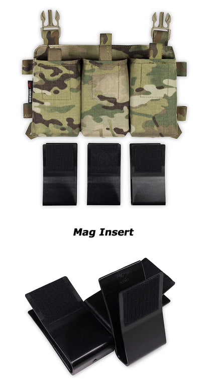 Gilet Tactique YAKEDA Triple 5.56/7.62 avec Libération Rapide et Boucle – Panneau Modulaire d'Attaque pour Équipement de Chasse Extérieure BLACKBEARD OUTDOOR INDUSTRIES