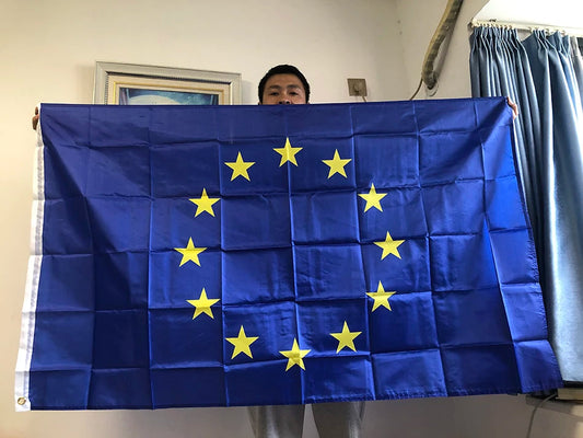 Drapeau de l'Union Européenne 90x150 cm – Bannière en Polyester pour Décoration BLACKBEARD OUTDOOR INDUSTRIES