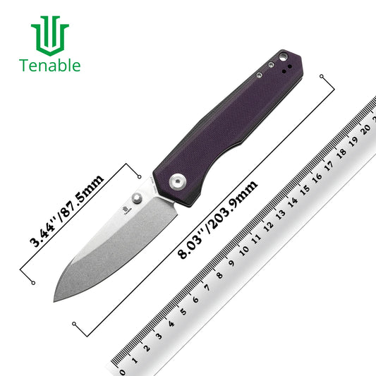 Tenable Pocket Knife Beaver T1105V – Couteau Pliant EDC Haut de Gamme par Kim Ning - BLACKBEARD OUTDOOR INDUSTRIES