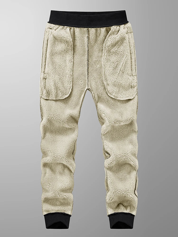 Pantalon Jogging Homme Hiver | Grandes Tailles 6XL-8XL | Épais, Doublé Polaire, Coton Stretch | Poches Zippées - BLACKBEARD OUTDOOR INDUSTRIES