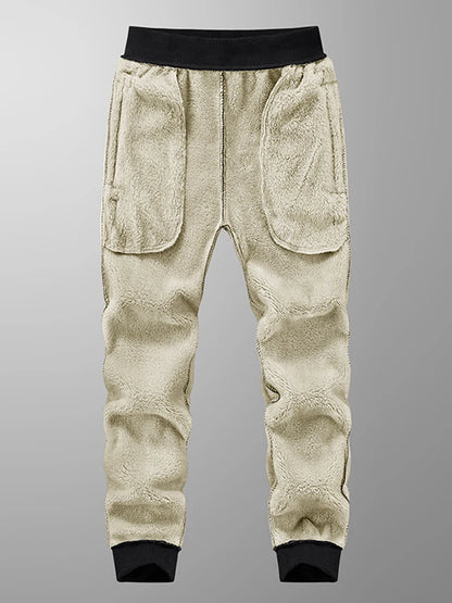 Pantalon Jogging Homme Hiver | Grandes Tailles 6XL-8XL | Épais, Doublé Polaire, Coton Stretch | Poches Zippées - BLACKBEARD OUTDOOR INDUSTRIES