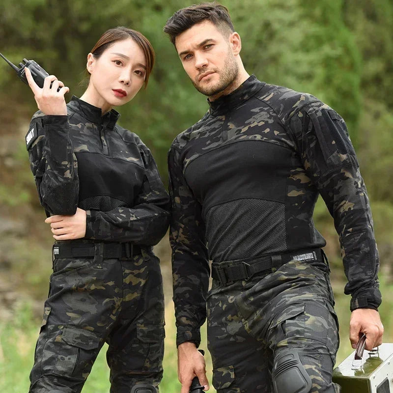 Chemise de Combat Homme à Manches Longues 1/4 Zip – Veste Tactique Outdoor - BLACKBEARD OUTDOOR INDUSTRIES