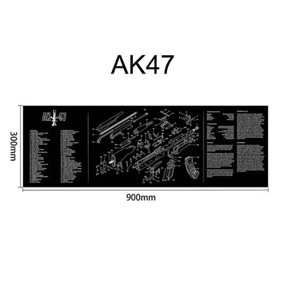 Tapis de Nettoyage pour Arme | Tapis Souris Multi-Armes – AR15, AK47, Remington 870, Glock, CZ75, P226, 1911… - BLACKBEARD OUTDOOR INDUSTRIES