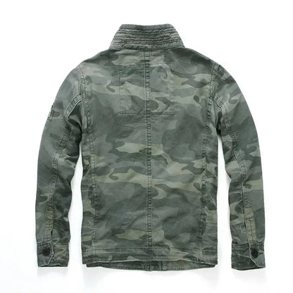 Veste Homme M65 Denim Rétro – Cargo Multi Poches – Style Militaire Outdoor Casual - BLACKBEARD OUTDOOR INDUSTRIES