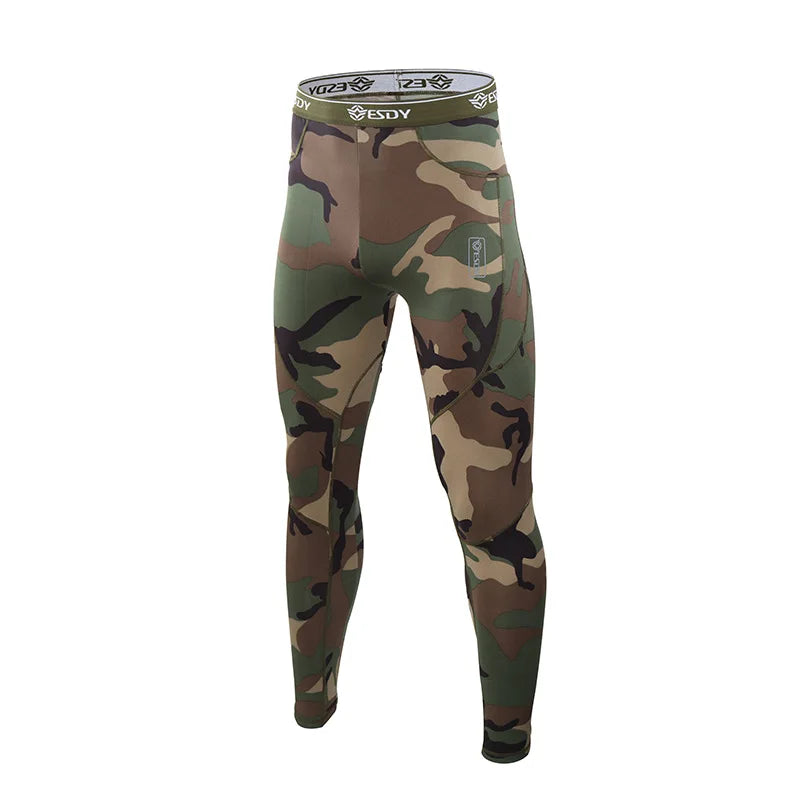 Ensemble Thermique Homme Camouflage – Sous-vêtements Chauds à Compression avec Polaire Intérieure - BLACKBEARD OUTDOOR INDUSTRIES
