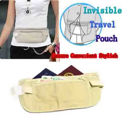 Ceinture Pochette de Voyage Sécurisée – Unisexe, Ultra-fine, Noire - BLACKBEARD OUTDOOR INDUSTRIES