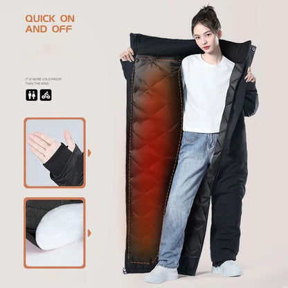 Motorcycle Riding Winter Coldproof Clothing Winter Fashion Waist Designwarm Cotton Jumpsuit Thickened Waterproof Snowmobile Suit BLACKBEARD OUTDOOR INDUSTRIES