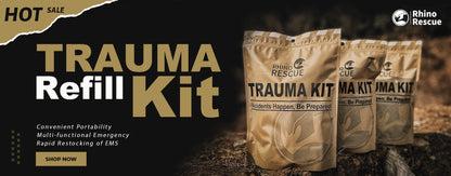 RHINO RESCUE - Housse de Tourniquet avec Tourniquet Métallique, Ciseaux et Support MOLLE pour Premiers Secours, Idéal pour Camping et Tactiques - BLACKBEARD OUTDOOR INDUSTRIES