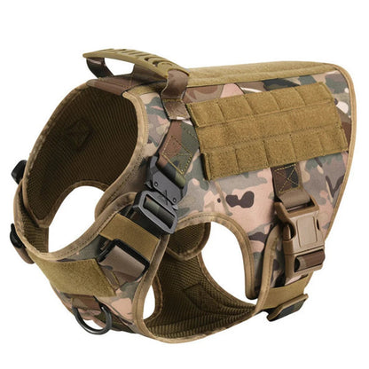 Harnais Tactique PETRAVEL pour Grand Chien – Ensemble Harnais + Collier + Laisse avec Système MOLLE Ma boutique