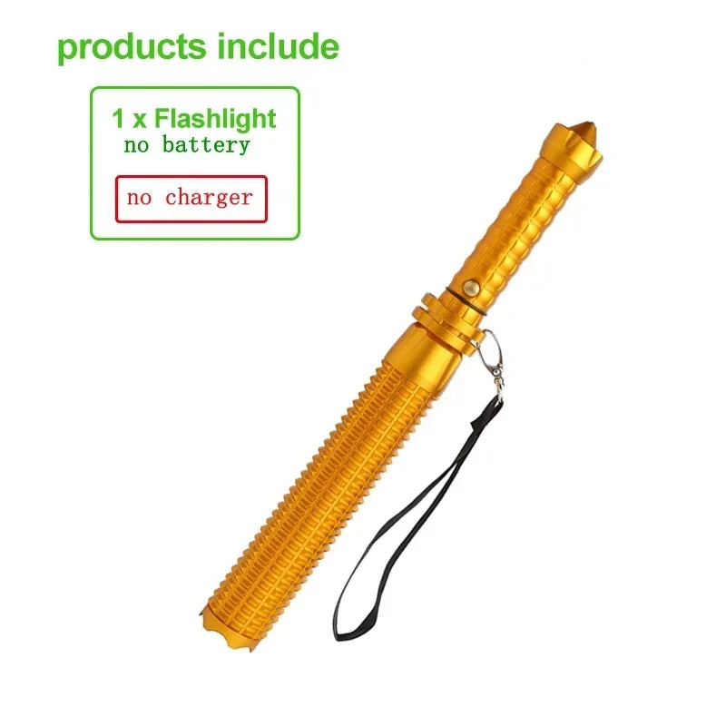 Lampe Tactique de Défense LED avec Fonction Matraque brise vitre l – S131-A/S131-B Ma boutique