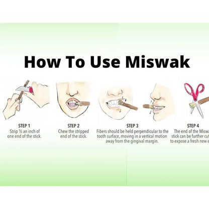Miswak Sewak Stick – Brosse à Dents Naturelle Traditionnelle 10 PCS - BLACKBEARD OUTDOOR INDUSTRIES