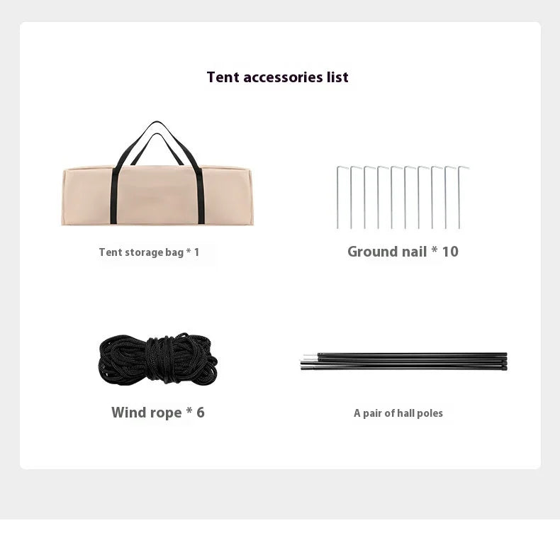 Tente Gonflable Lohascamping pour 4-5 Personnes - Air Shelter Dome Tent - BLACKBEARD OUTDOOR INDUSTRIES