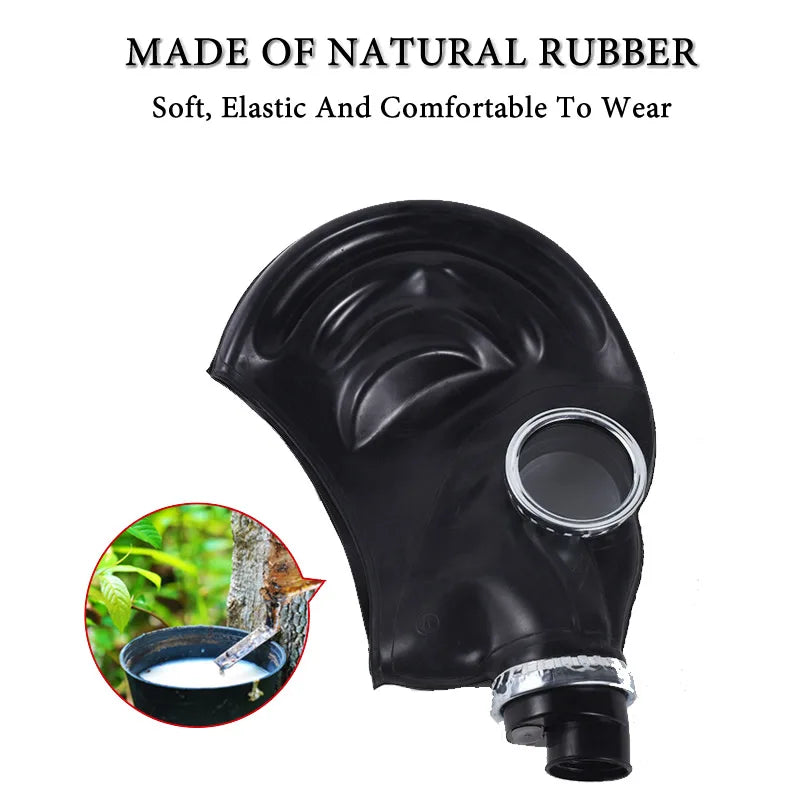 Masque à Gaz Type 64 Polyvalent – Caoutchouc Naturel | Protection Chimique, Pesticides, Peinture, Vapeurs Toxiques - BLACKBEARD OUTDOOR INDUSTRIES