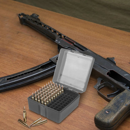 Boîte de Rangement pour Munitions – 50 ou 100 Coups | Calibres .223/5.56mm, 7.62x39mm, .38 Spé , 9mm Ma boutique