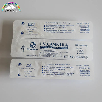 Canule Intraveineuse à Usage Unique avec Port d'Injection – 20G, 22G, 24G, Cathéter Papillon - BLACKBEARD OUTDOOR INDUSTRIES