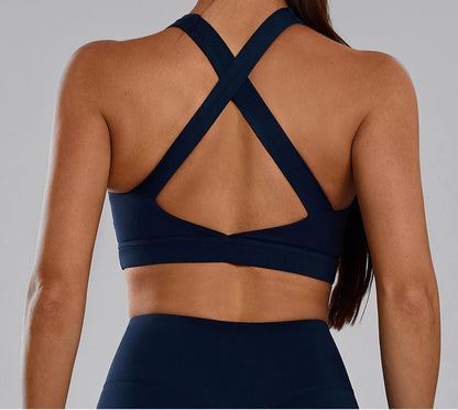 Mileegirl – Brassière de Sport Femme à Fort Maintien | Bretelles Larges & Dos Croisé | Yoga, Fitness, Running - BLACKBEARD OUTDOOR INDUSTRIES