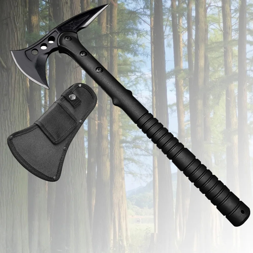 Hachette tactique pliable multifonctions en acier au carbone - BLACKBEARD OUTDOOR INDUSTRIES
