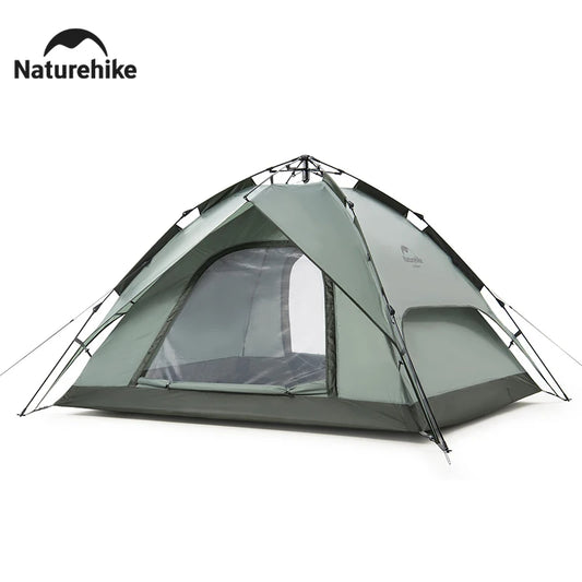 Tente de Camping Naturehike Automatique, Tente de Toit Imperméable, Double Porte, 3 Personnes, Abri Plage/Pêche Extérieur - BLACKBEARD OUTDOOR INDUSTRIES