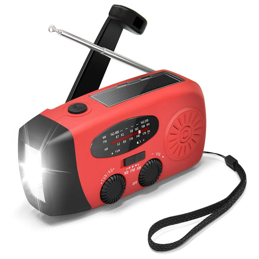 Radio d’Urgence Solaire & Dynamo – Lampe LED, Power Bank 2000 mAh, AM/FM – Spécial Outdoor & Camping - BLACKBEARD OUTDOOR INDUSTRIES