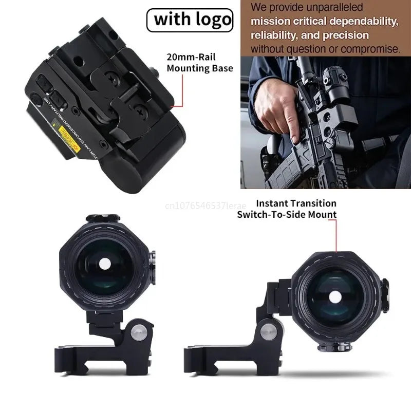 Viseur Holographique 558 avec Magnificateur G33/G43 3X ou G45 5X – Lunette Tactique pour Rail 20 mm – Airsoft, Chasse, Tir Ma boutique