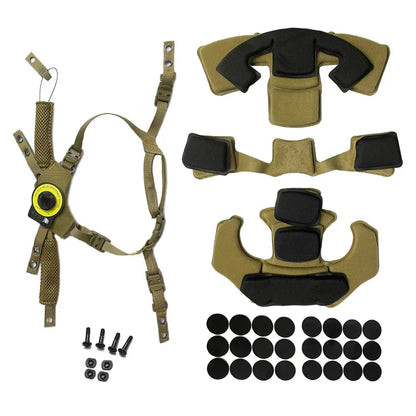 Système de Suspension & Coussinets Mémoire pour Casque Wendy, Fast MICH, ACH Ma boutique