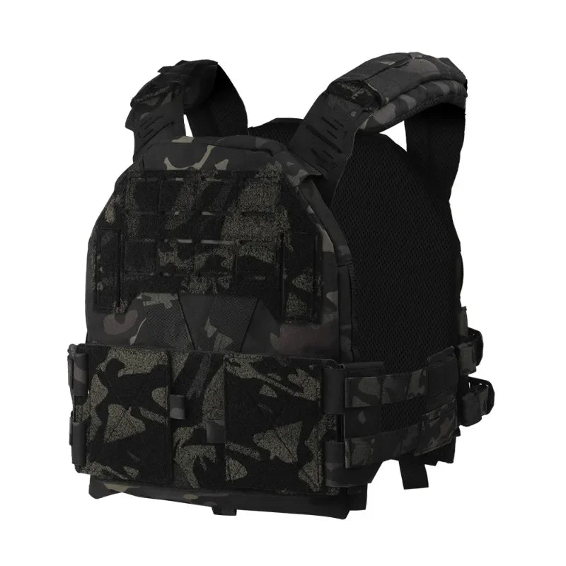 Gilet Tactique KZ Plate Carrier - Profil Bas, Léger, Ajustable, avec MOLLE et Système de Libération Rapide – Gilet de Combat pour Airsoft et Chasse - BLACKBEARD OUTDOOR INDUSTRIES