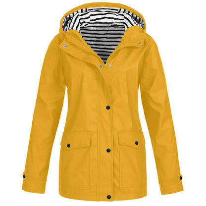 Veste Imperméable et Thermorégulatrice pour Femme - Coupe-Vent avec Capuche, Idéale pour la Randonnée et l'Escalade en Montagne - BLACKBEARD OUTDOOR INDUSTRIES