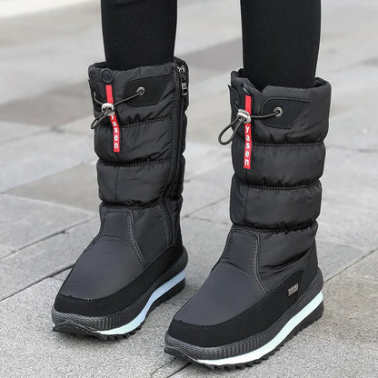 Bottes d’Hiver Femme à Plateforme – Chaudes, Antidérapantes, Mi-Mollet – Style Élégant et Confort Assuré - BLACKBEARD OUTDOOR INDUSTRIES