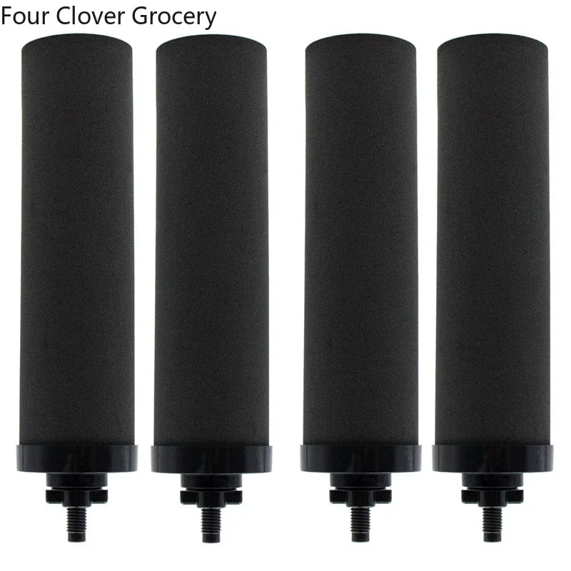 Lot de 4 Filtres à Eau à Charbon Actif de Coquille de Noix de Coco Noirs pour BERKEY BB9-2 – Compatible avec Systèmes de Filtration par Gravité Ma boutique