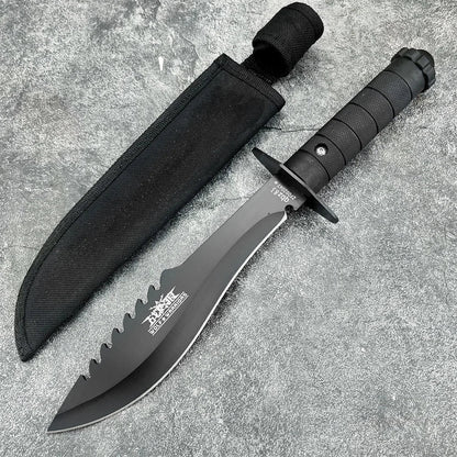 Couteau Droit Portable War Wolf Outdoor – Haute Dureté, Lame en Acier Inoxydable - BLACKBEARD OUTDOOR INDUSTRIES