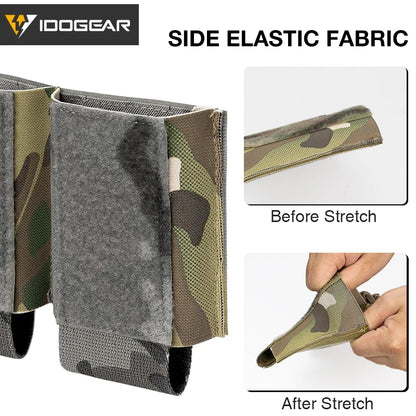 Poche à Chargeurs Tactique 5.56 Triple IDOGEAR – Modèle DOPE avec Fixation Élastique Hook & Loop - Référence 3598 - BLACKBEARD OUTDOOR INDUSTRIES